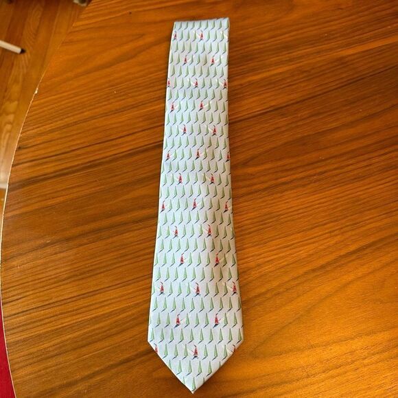 Downhill Kringle Lee Allison Company Men’s Tie 254 Handmade Silk USA - Picture 2 of 6